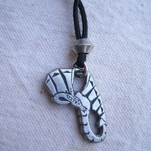 Namaste Dragon Pewter Pendant Necklace